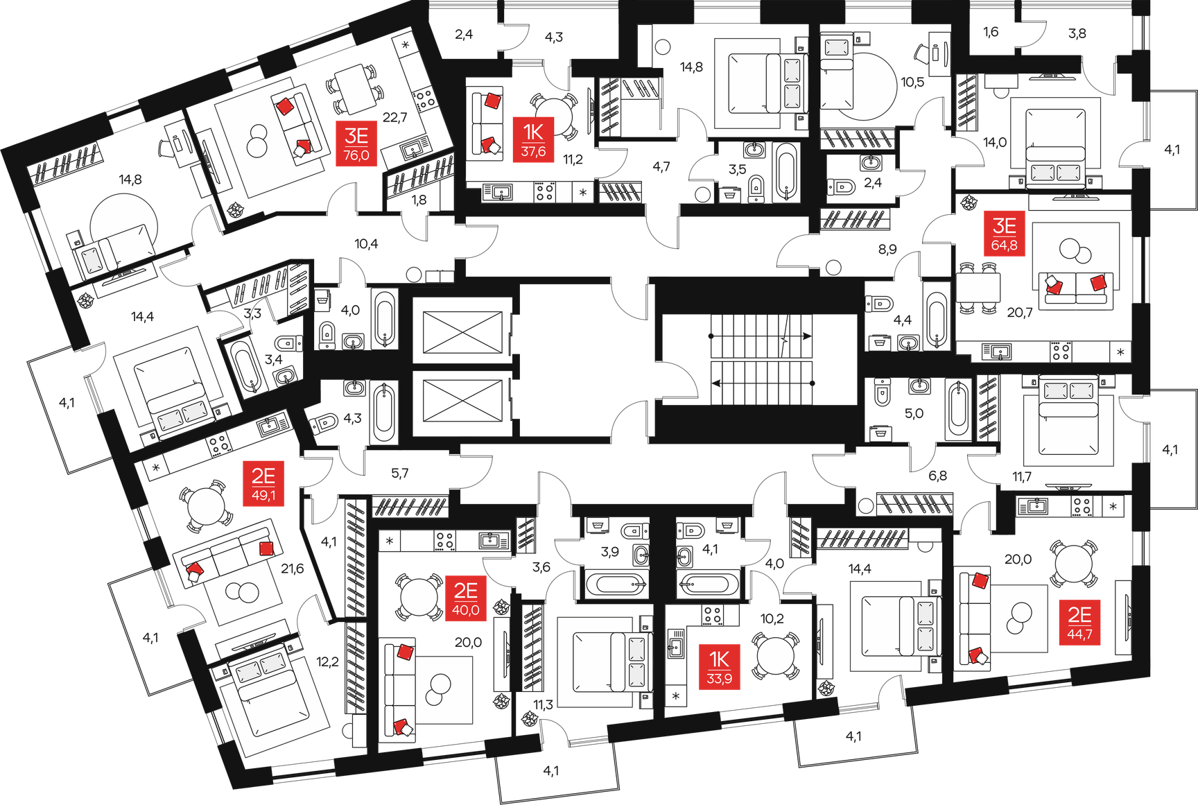 Планировка этажа