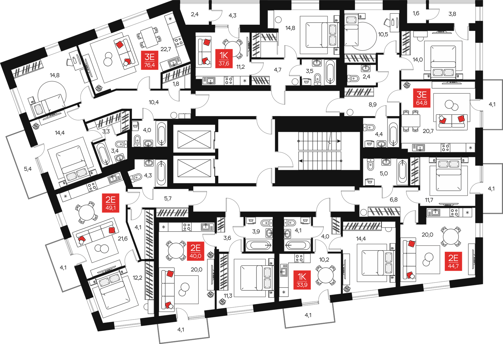 Планировка этажа