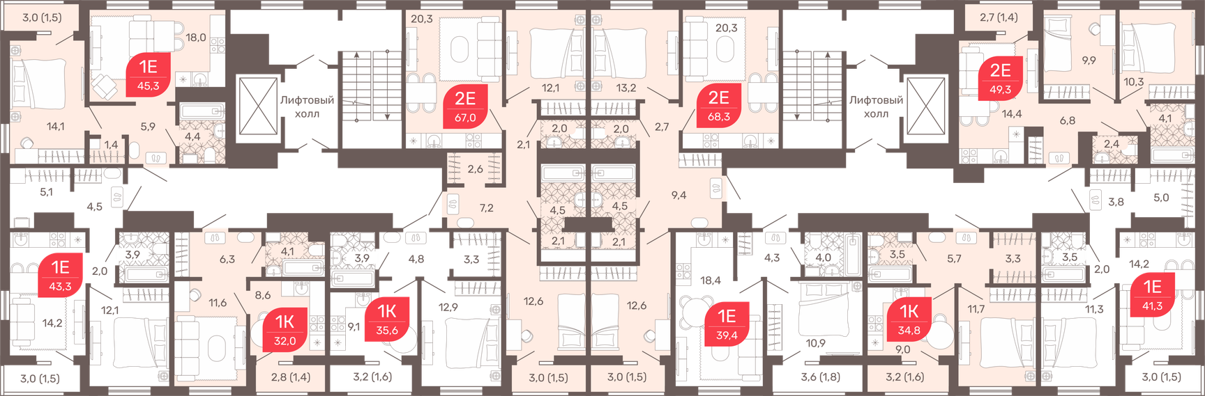 Планировка этажа