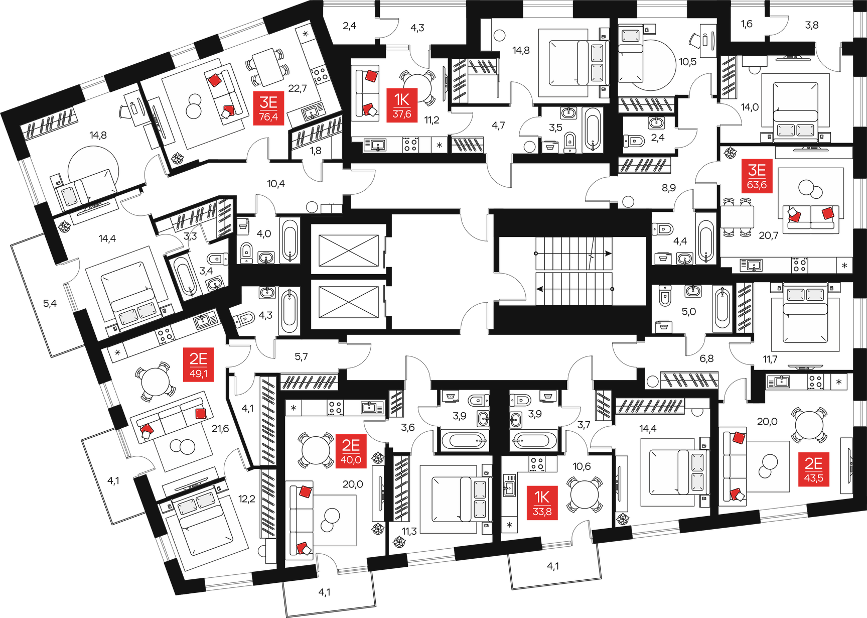 Планировка этажа